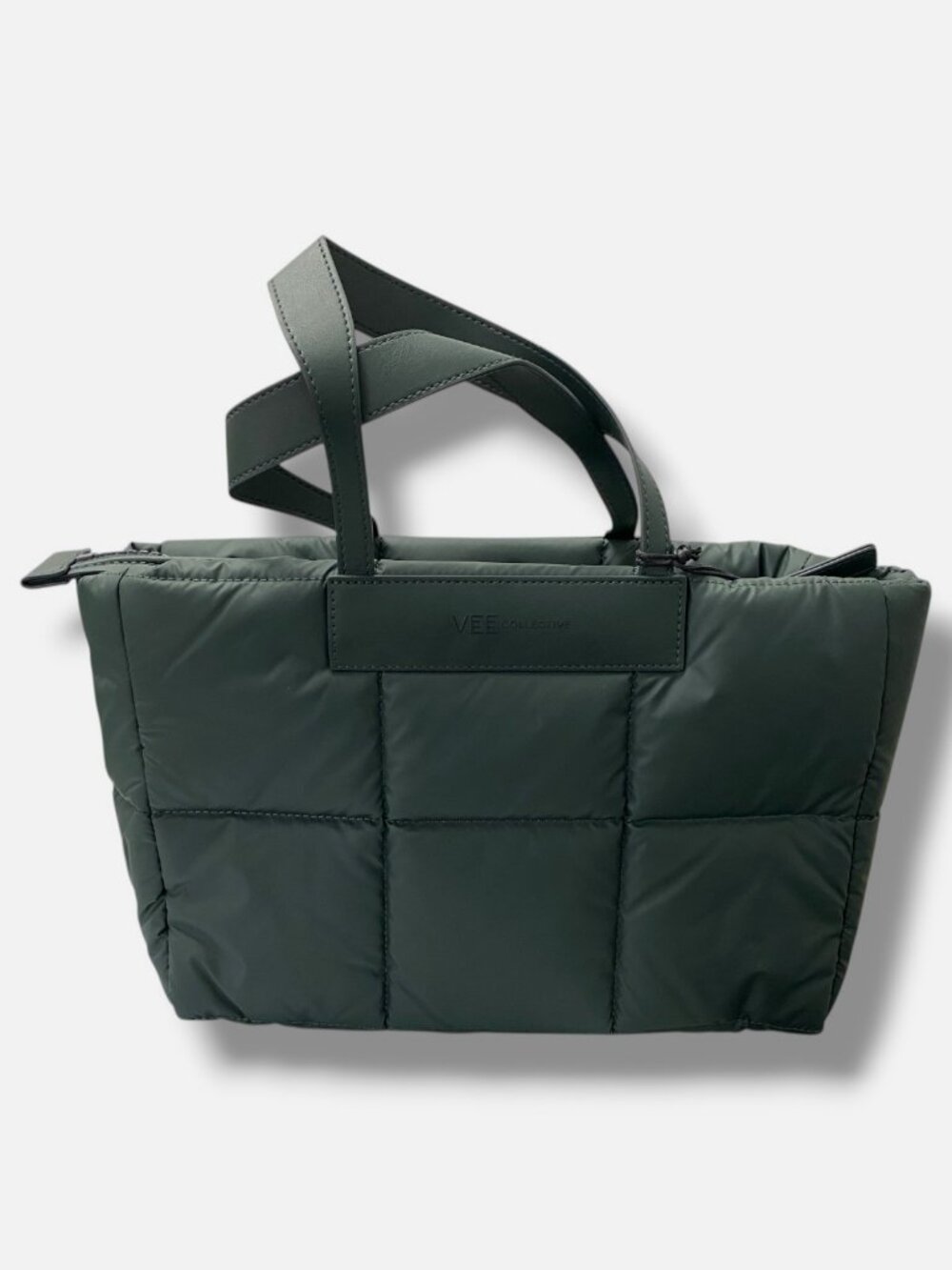 Vee Collective Women's Green Quilted Porter Basque Tote Bag
